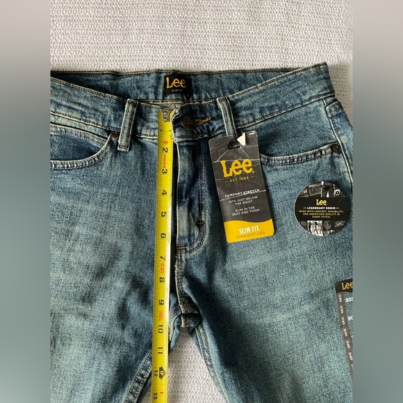 Lee Blue Slim Jeans with Subtle Fading - Picture 5 of 8